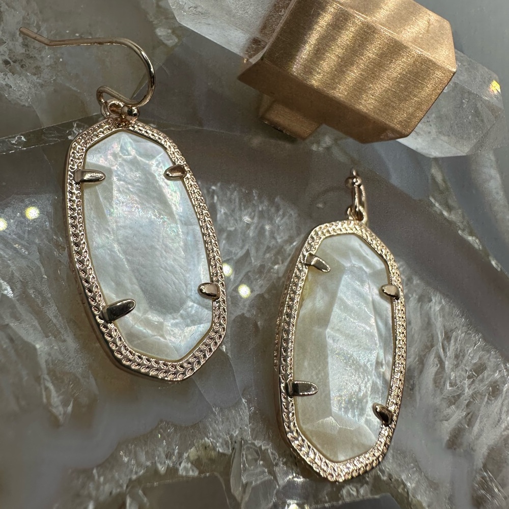 Kendra Scott Rose Gold Ivory Dani Earrings